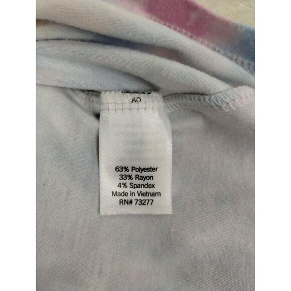 So Womens XS Pastel Tie-Dye High Neck Sleeveless Tank Top - Picture 5 of 5